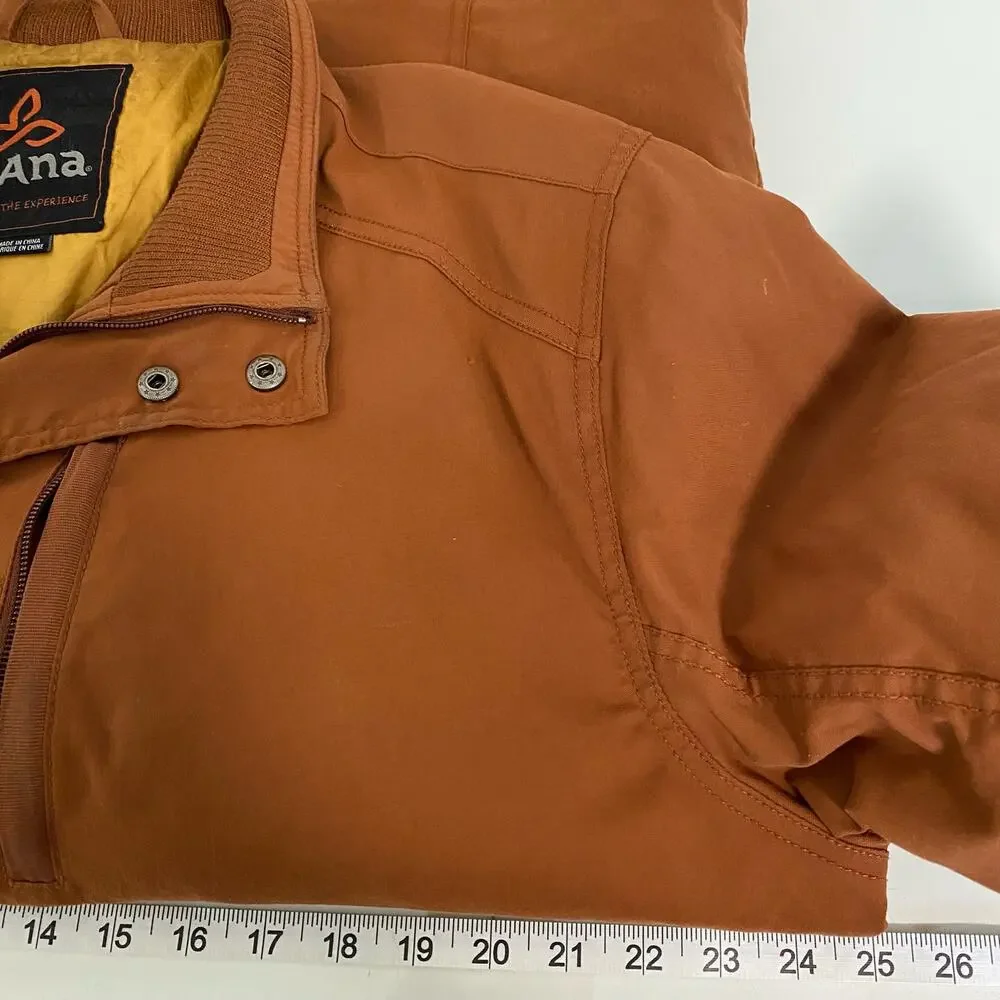 Prana Men's Breathe Jacket‎ Cargo Burnt Orange Size XL
